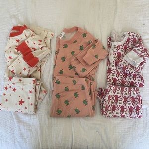 SET OF 3 Pajamas Size 12 Girls